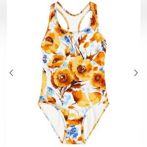 ZIMMERMANN KIDS Halcyon Floral Swimsuit - Size 10